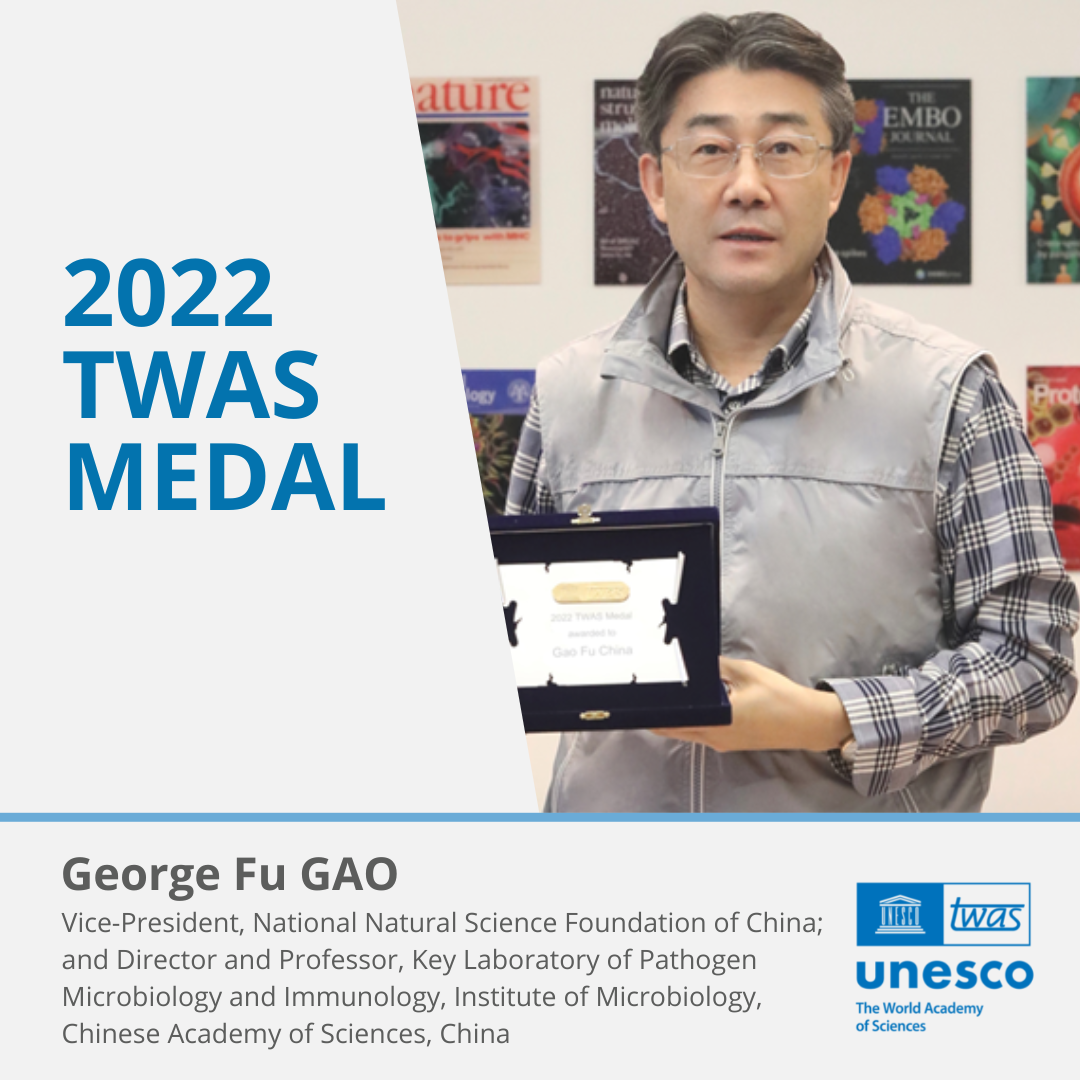 George Fu Gao, 2022 TWAS Medal recipient