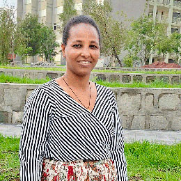 (Photo: Ethiopian biotechnologist Abeba Haile Mariamenatu, PACTs Fellowship recipient)