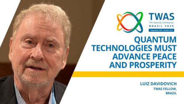 TWAS Fellow Luiz Davidovich. (Photo: G. Ortolani/TWAS)