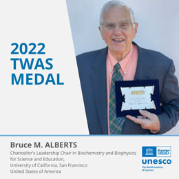 Bruce Alberts, 2022 TWAS Medal recipient
