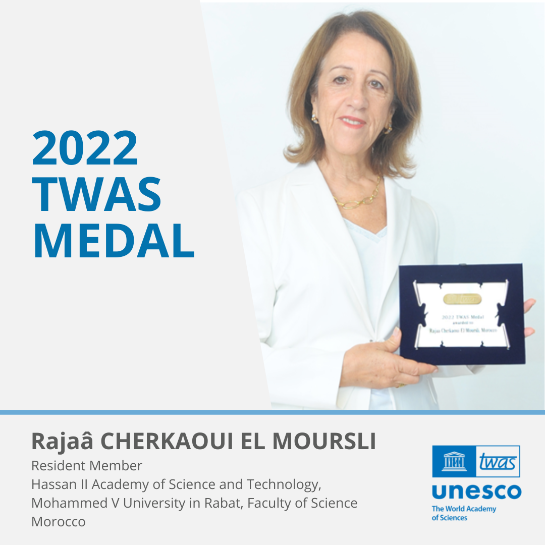 Rajaâ Cherkaoui El Moursli, 2022 TWAS Medal recipient