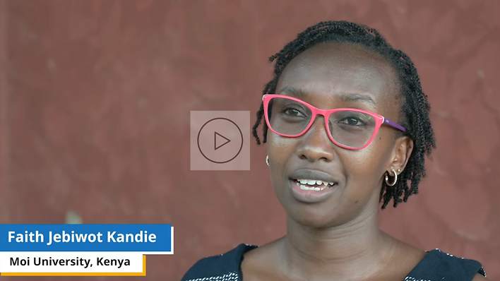 Screenshot of Faith Kandie is a lecturer and water quality researcher at the School of Sciences and Aerospace Studies at Moi University, Kenya.