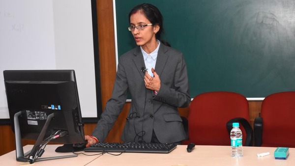  Prof. Gupta lecturing at 89th Anniversary General Meeting of the Indian National Science Academy, on 6th December 2023. (Photo provided)