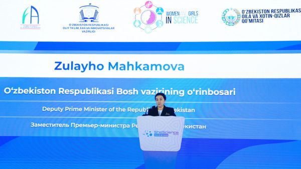 Deputy Prime Minister of the Republic of Uzbekistan, Ms Zulayho Mahkamova. (Photo: SheSCIENCE 2026)