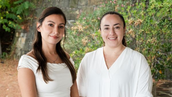 Natalia Montellano Duran and Mayra Ingrid Zalles Trigo, of the Plurinational State of Bolivia. (Photo: G.Ortolani/TWAS)