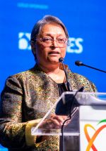 TWAS President Quarraisha Abdool Karim at the 17th TWAS General Conference. (Photo: Mario Marques)