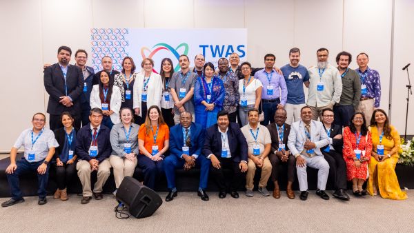 Group photo of TWAS Young Affiliates at the 17th TWAS General Conference, held in Brazil from 29 September to 2 October 2025. (Photo: Marcelo Marques)
